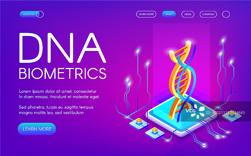 DNA生物识别技术图片素材