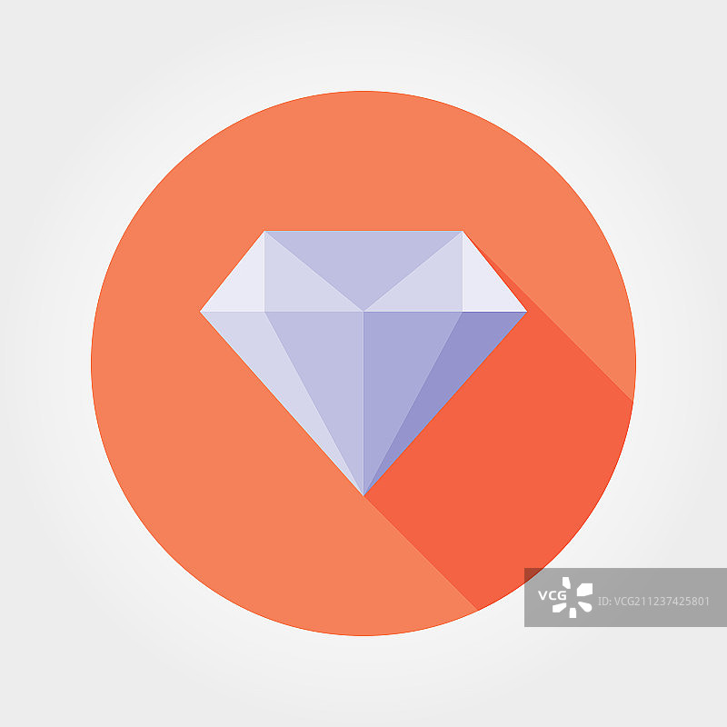钻石扁平图标图片素材