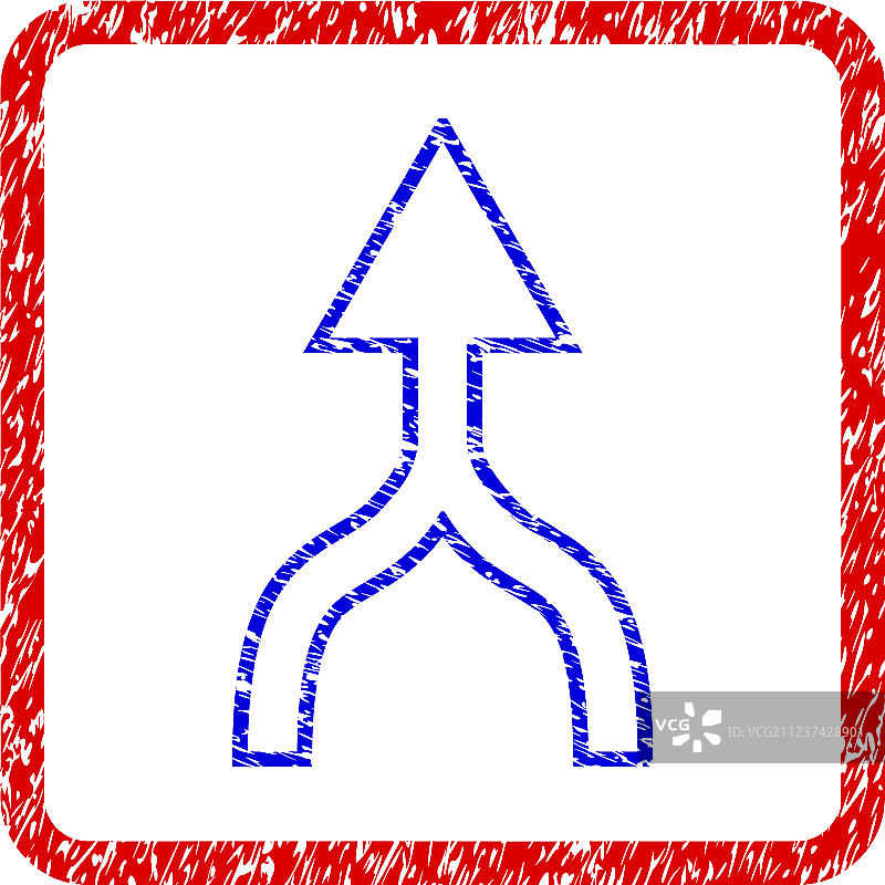 箭头向上Grunge风格图标图片素材