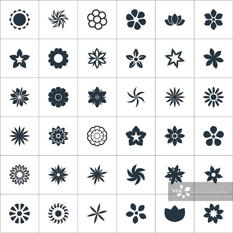 一组简单的图标元素图片素材