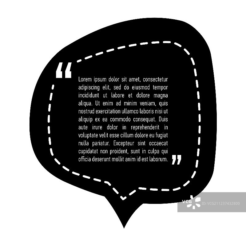引号对话气泡设计图片素材