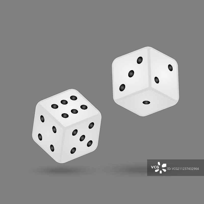 孤立的游戏骰子图片素材