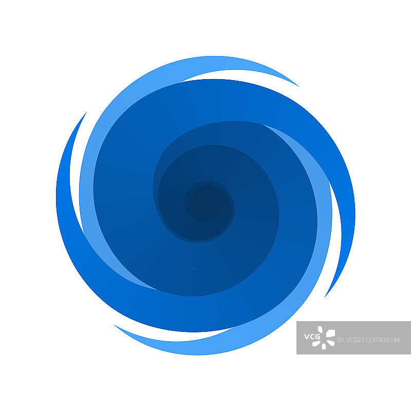 蓝色风暴飓风符号图片素材