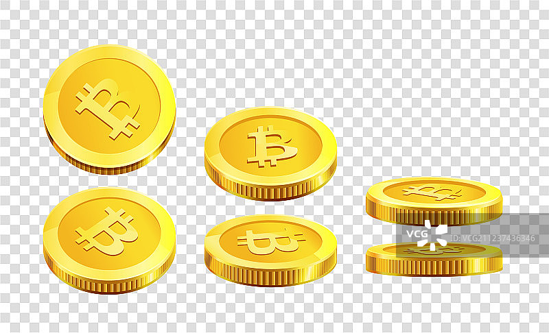 比特币金币网络虚拟加密货币图片素材