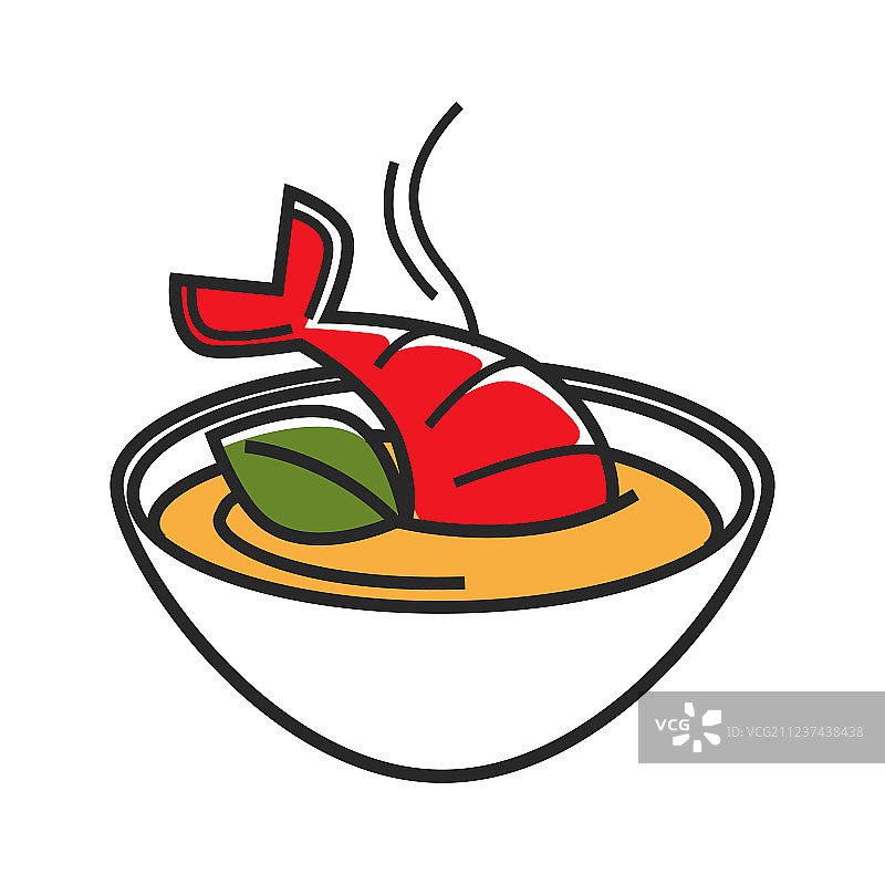 龙虾奶油浓汤碗图片素材