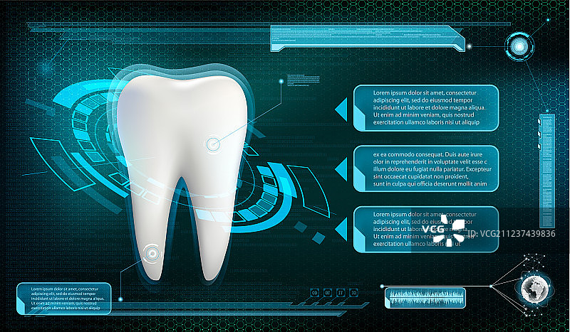 人类牙齿美白和治疗图片素材