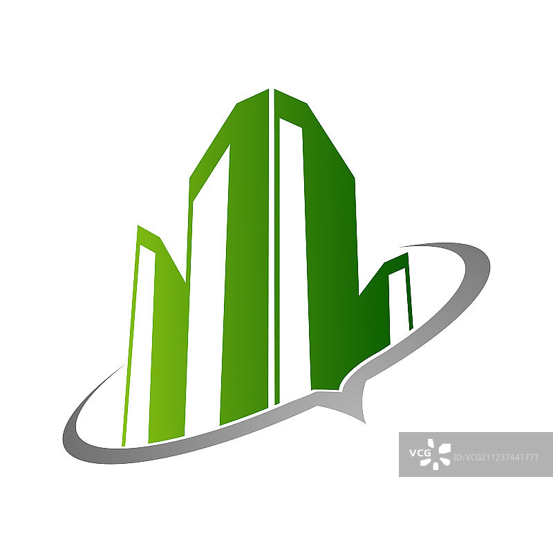 经典建筑房地产标志概念图片素材