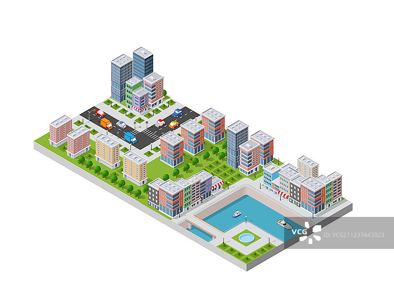 河畔风光图片素材