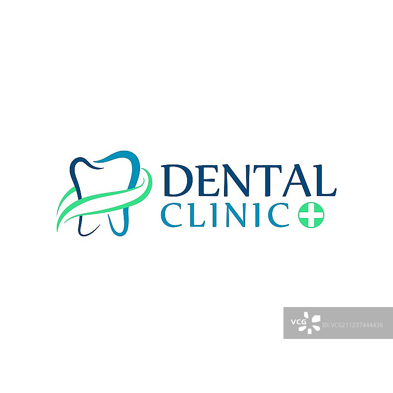 儿童牙科诊所牙齿护理标志图片素材