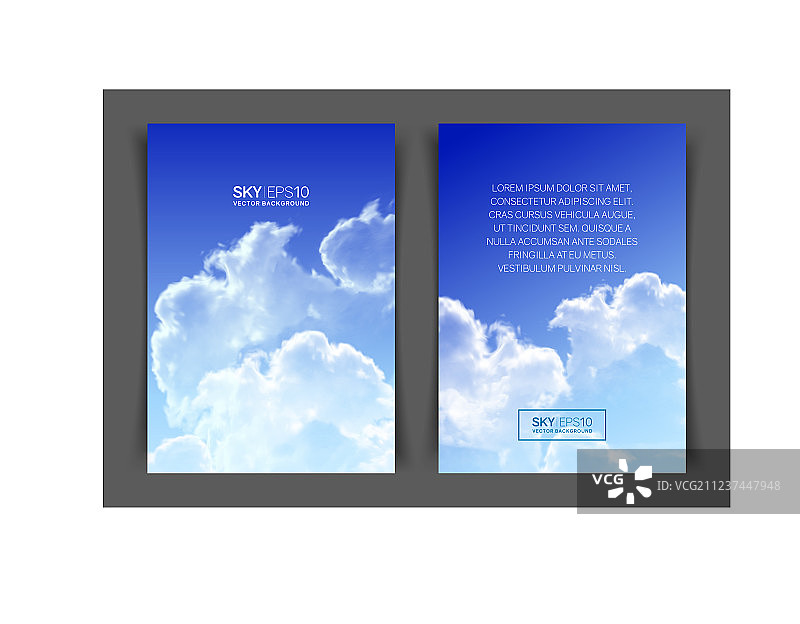 A4竖版双面宣传单图片素材