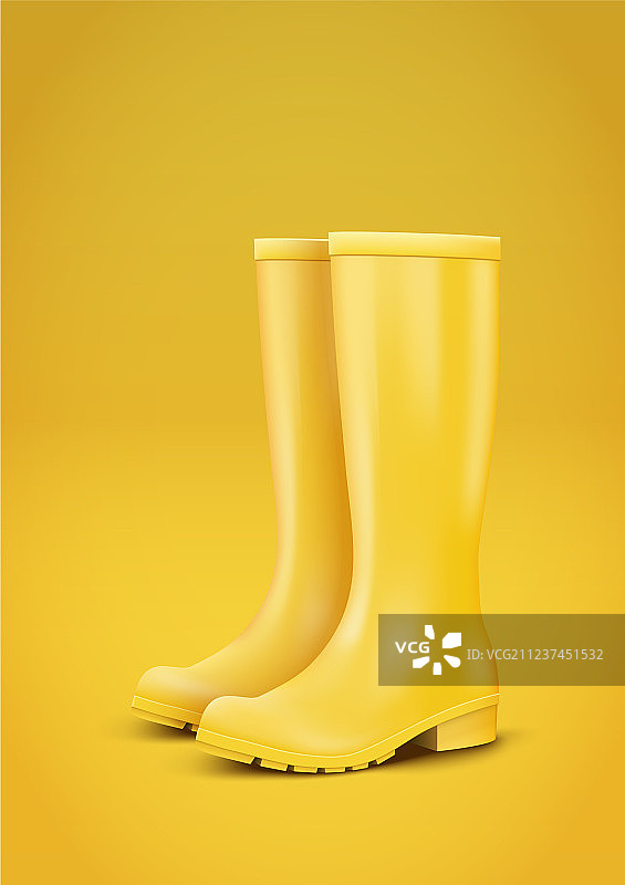 黄色雨靴图片素材