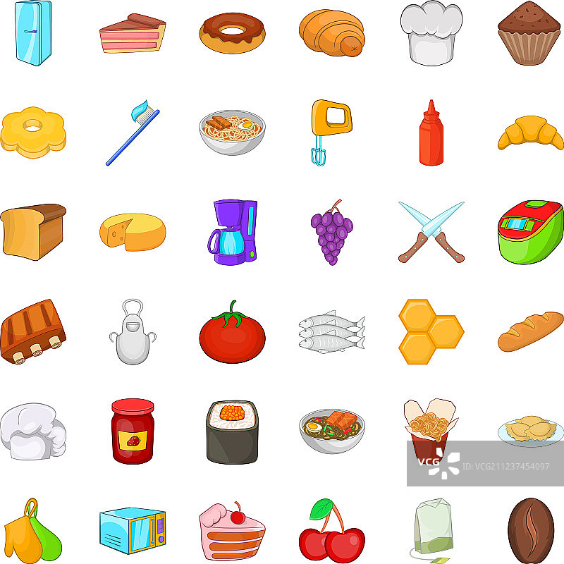 庆祝餐图标卡通风格图片素材