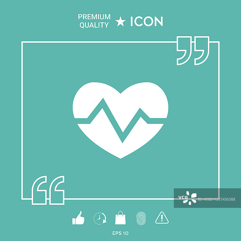 医疗心形图标图片素材