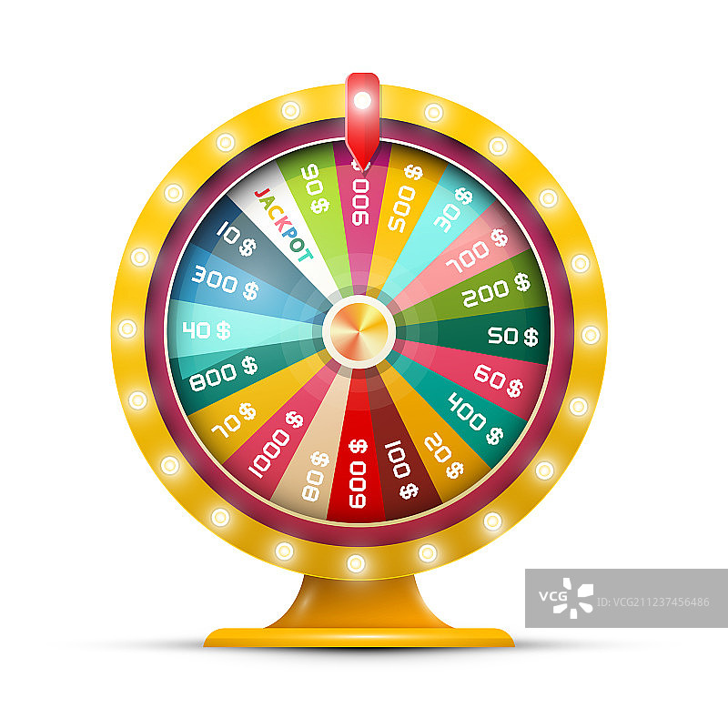 带头奖的旋转幸运转盘图片素材