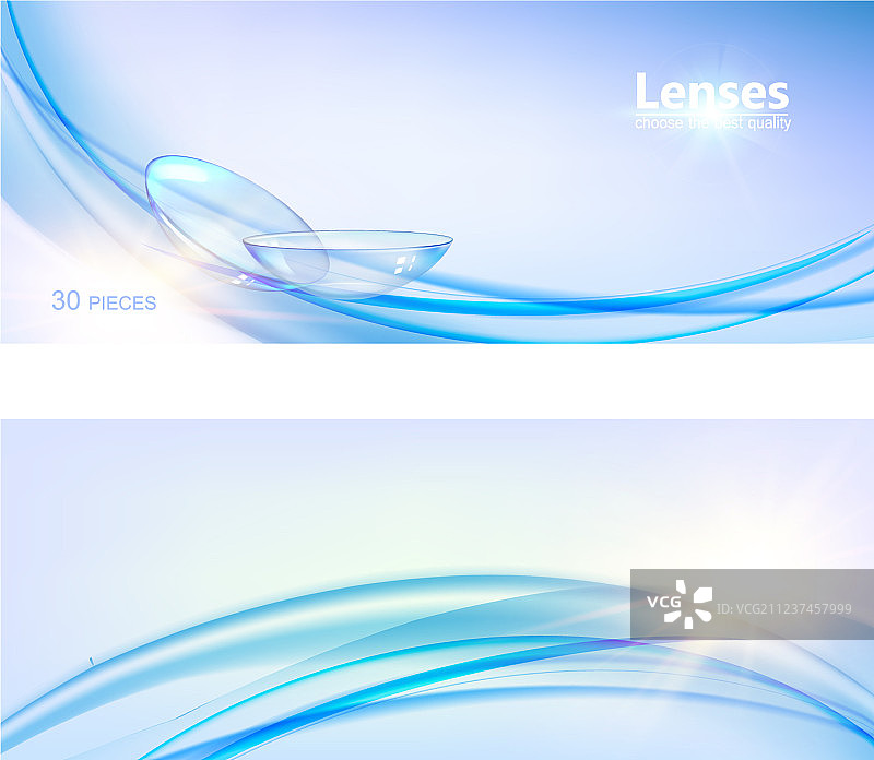 带有隐形眼镜的科学卡片图片素材