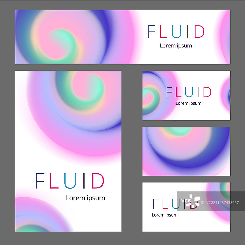 现代抽象的炫酷渐变图形标识图片素材