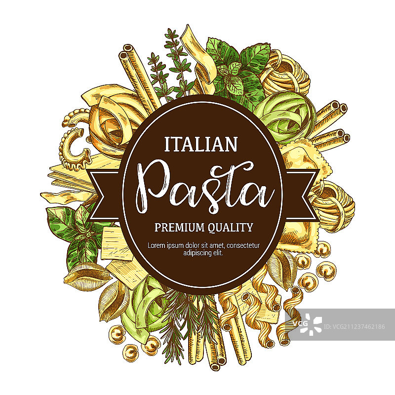 意大利面食图标，含糕点和调味料图片素材