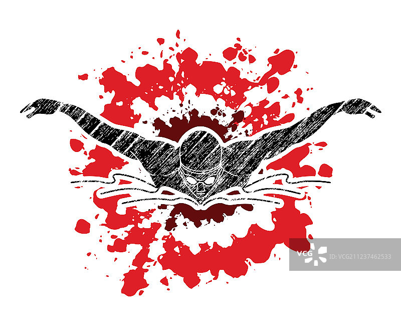 男人蝶泳图片素材