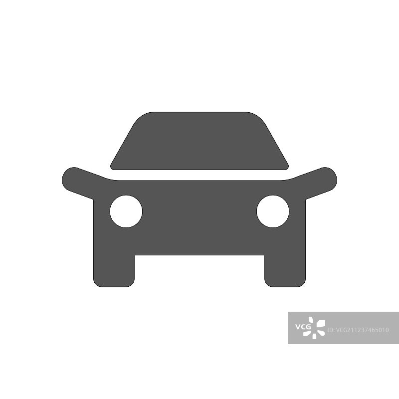 白色背景上的汽车标志设计图片素材