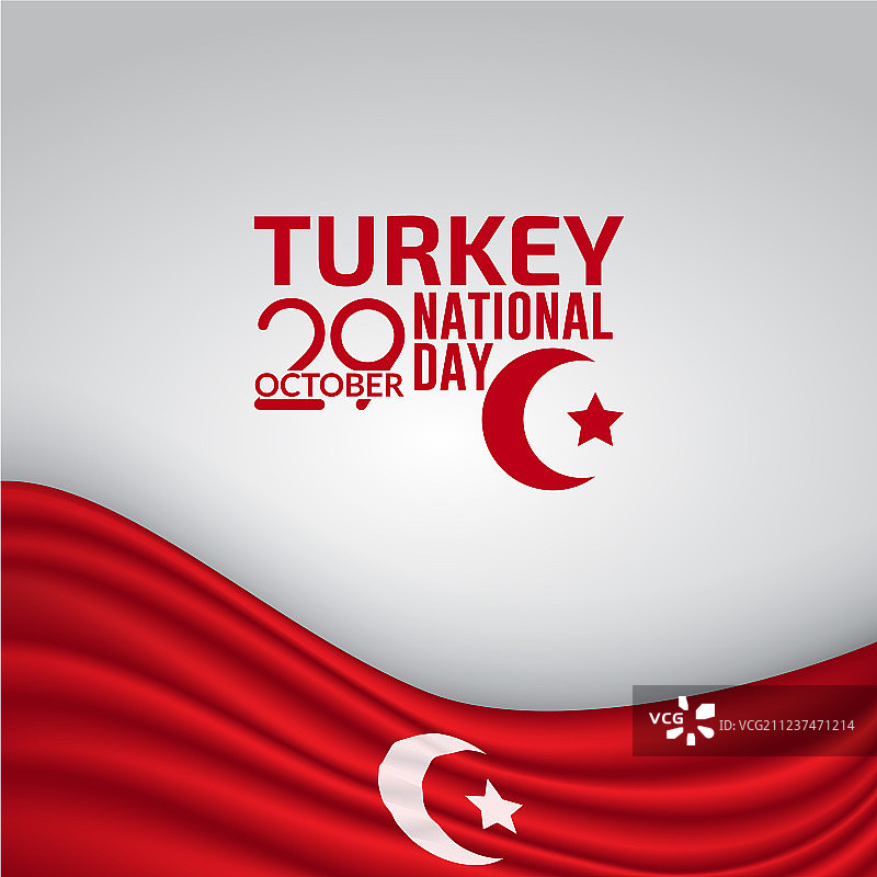 土耳其独立日旗帜背景图片素材