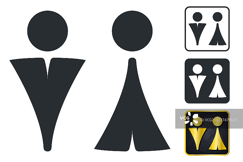 卫生间门牌标志图片素材