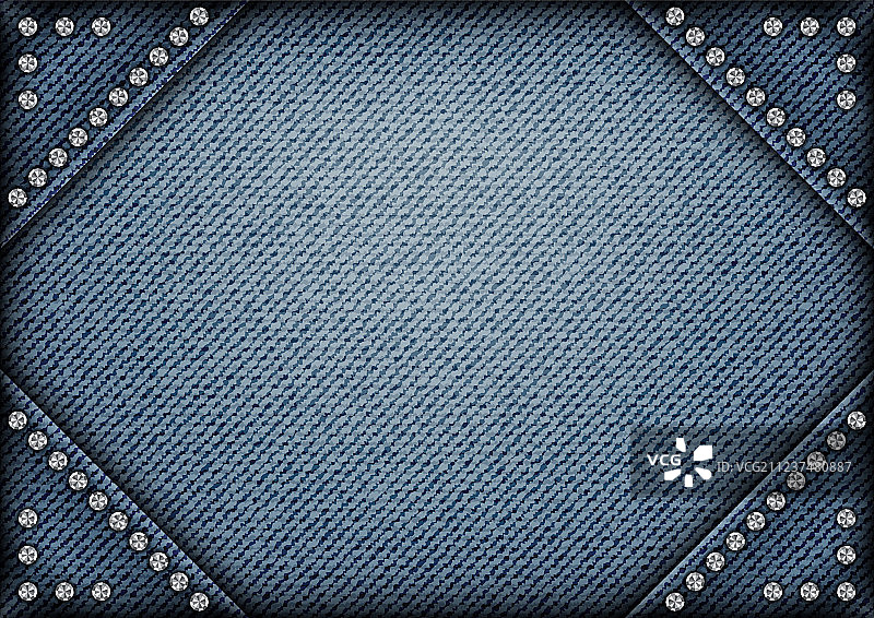 带亮片的牛仔裤相框图片素材