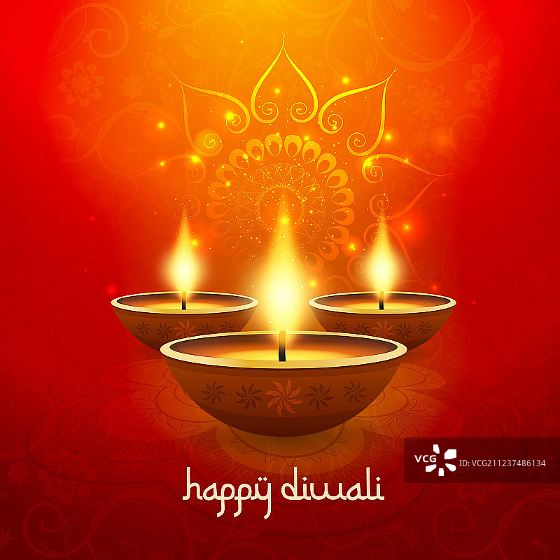 排灯节灯光蜡烛背景庆祝图片素材