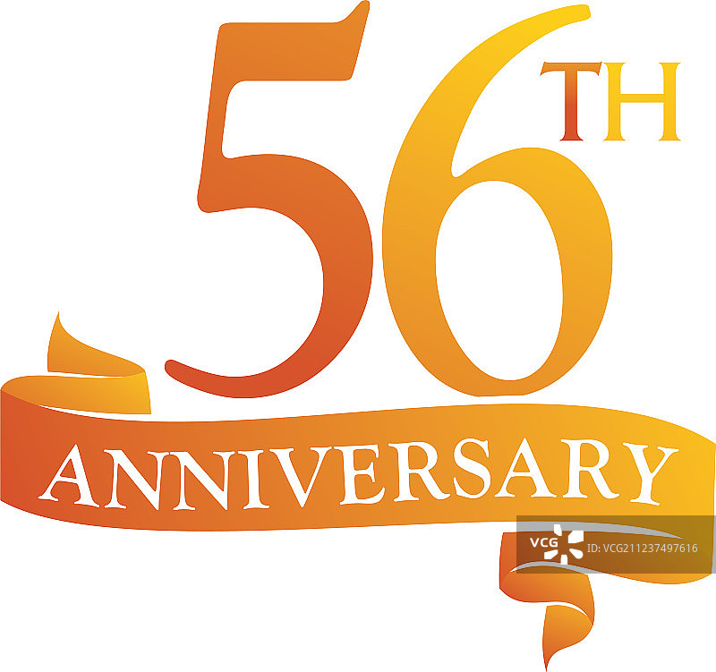 56周年丝带图片素材