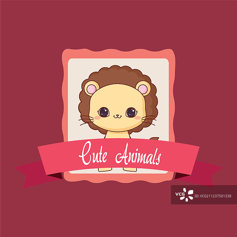 可爱的动物设计图片素材