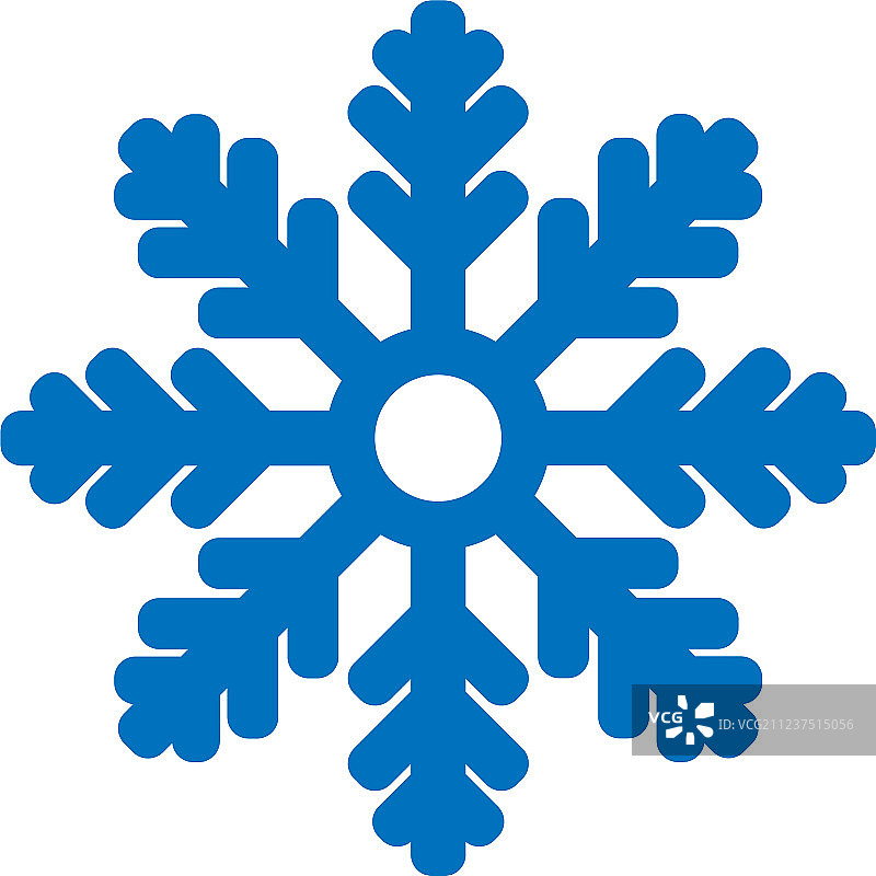 孤立的雪花图标图片素材