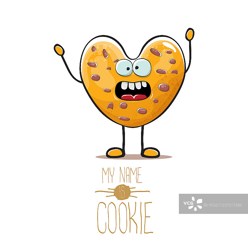 手绘自制巧克力曲奇图片素材