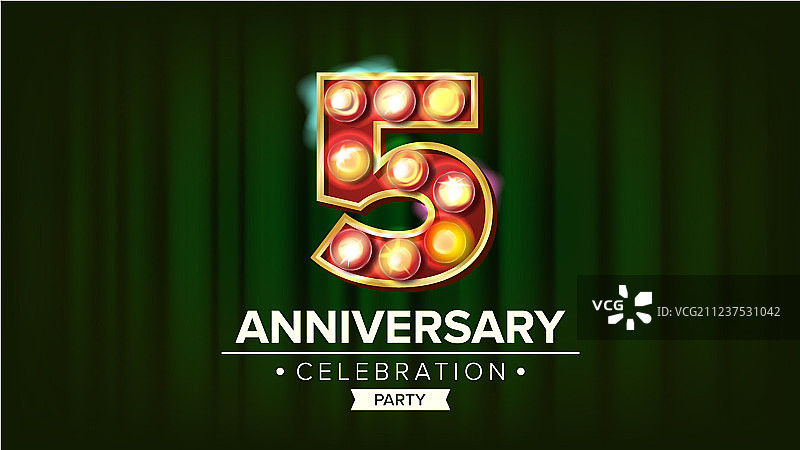 五周年纪念banner图片素材