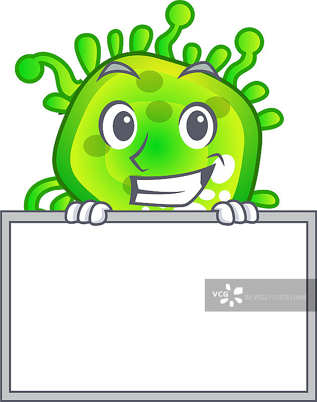 微生物细菌微笑卡通人物图片素材