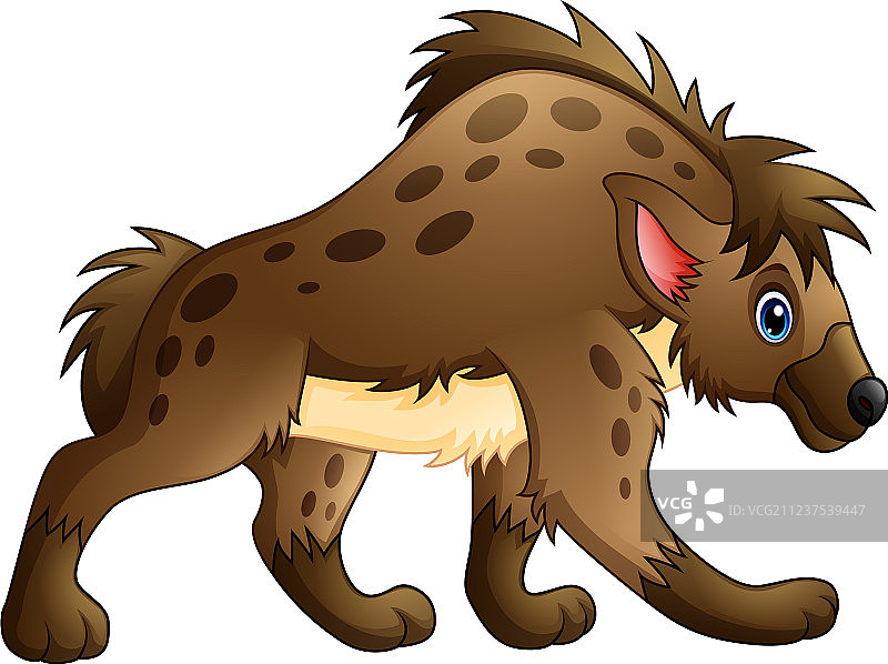 有趣的鬣狗卡通图片素材