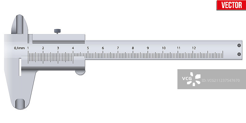 游标卡尺和刻度图片素材