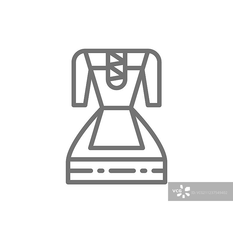 德国传统民族服装女性图片素材