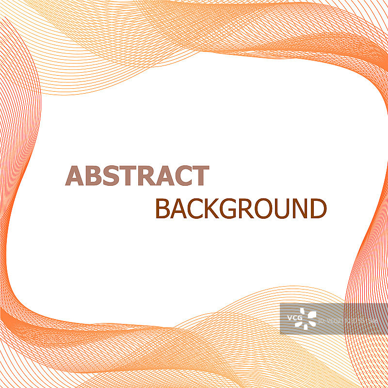橙色波浪线条抽象背景图片素材