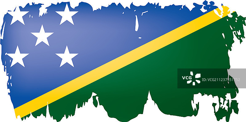 所罗门群岛国旗上图片素材