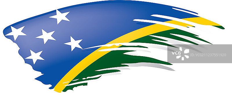 所罗门群岛国旗上图片素材