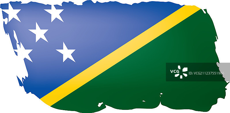 所罗门群岛国旗上图片素材