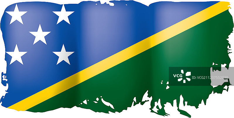 所罗门群岛国旗上图片素材