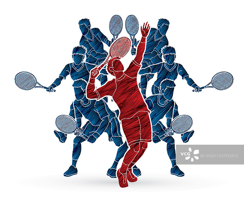 男子网球运动员图片素材