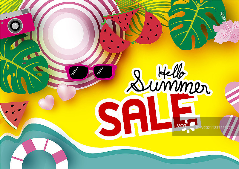 夏季促销banner背景图片素材