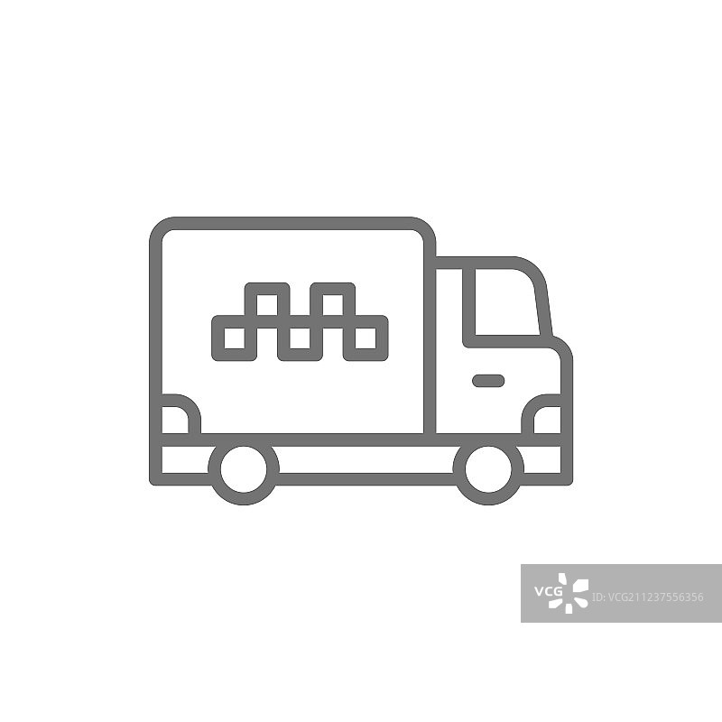 货运出租车卡车运输线路图标图片素材