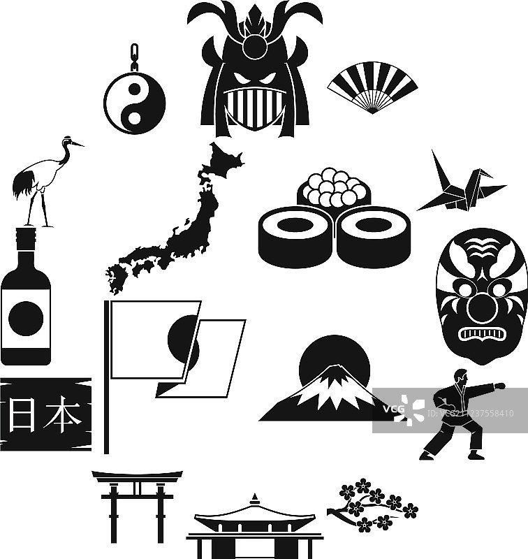 日本图标简约风格合集图片素材