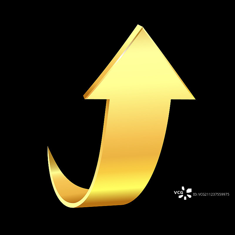 金色箭头商务概念图片素材