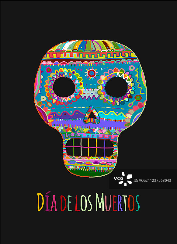 墨西哥亡灵节糖骷髅图片素材