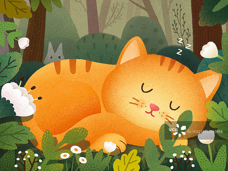 森系插画图片素材