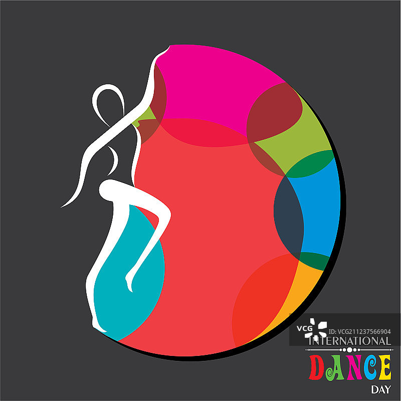 国际舞蹈日问候图片素材