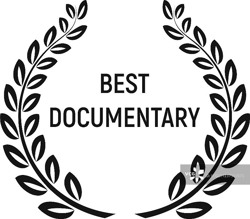 最佳纪录片奖图标（简约风格）图片素材